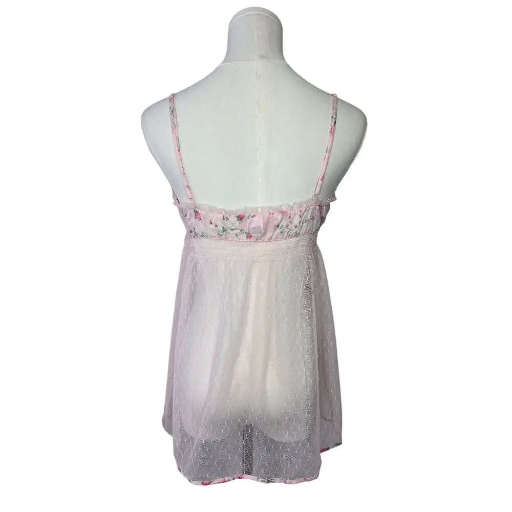 VS Rosette Mesh Babydoll